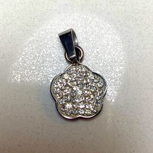 Silver-tone and CV Charm